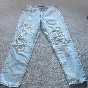 Aeropostale Women’s  Light Blue Ripped Jeans
